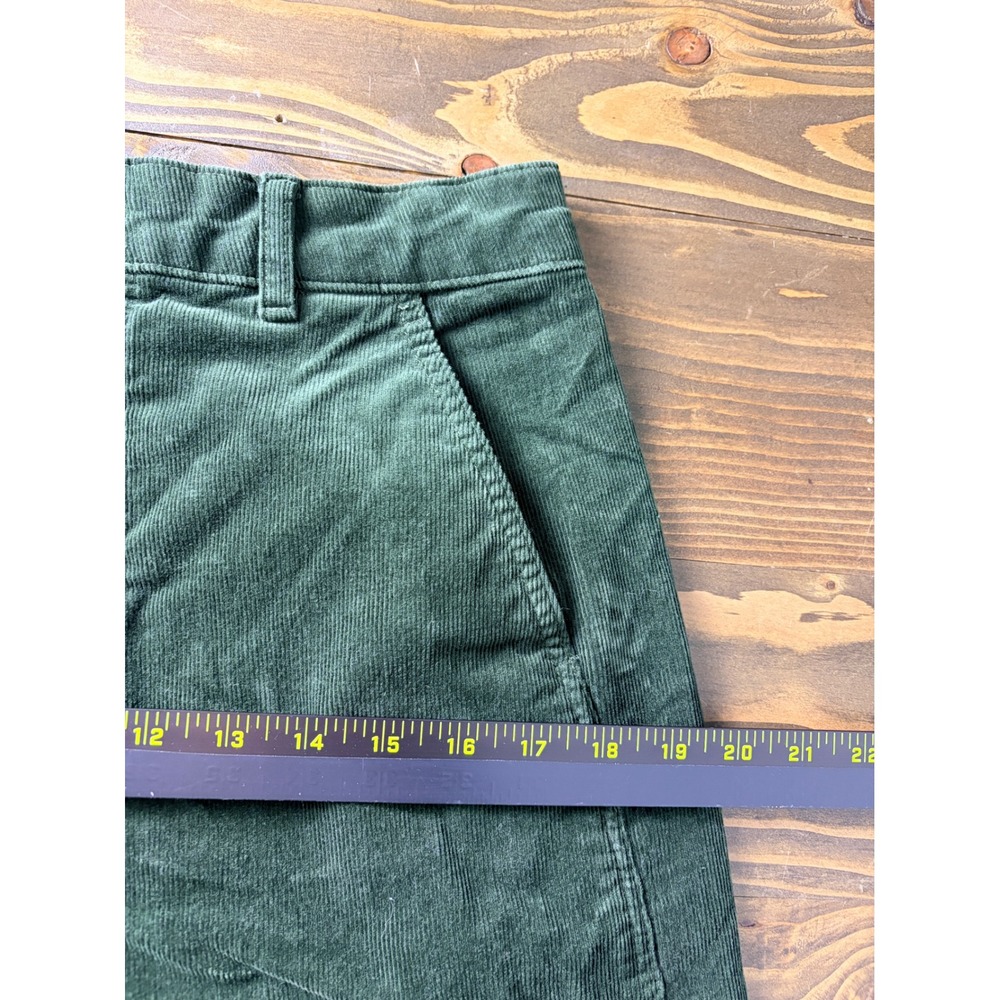 Everlane Way High Utility Corduroy Pants Womens 8 Forest Green High Rise - Picture 8 of 11